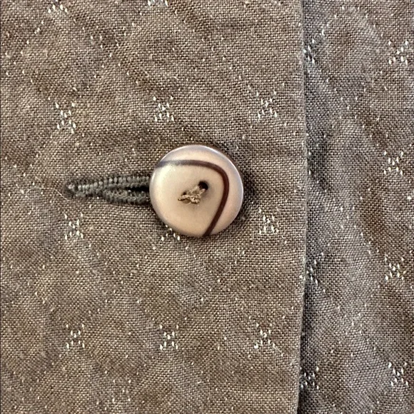 April Cornell Chocolate Brown Quilted Utility Jacket Classic Casual Cabincore - Picture 5 of 6